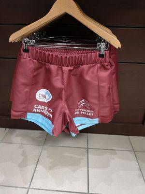 Short de match grenat