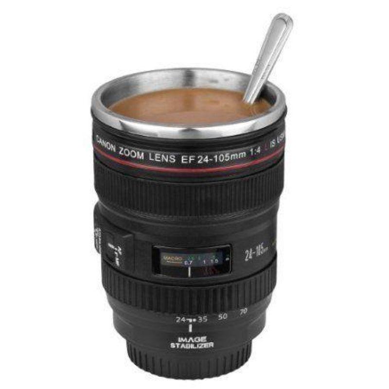 Lens Coffee Cup Thermos objectif appareil photo Satzuma à Bourgoin