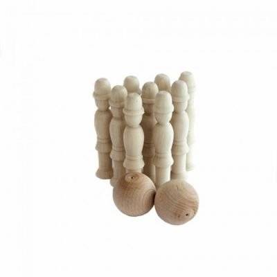 Jeu de quilles naturelle Pompiers