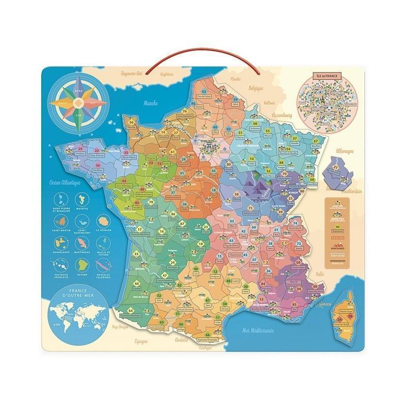 Puzzle magnétique - Carte de France