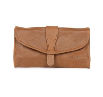 Compagnon en cuir marron Patty