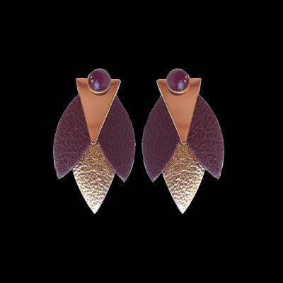 BOUCLES FREDDIE DEMISEL PRUNE