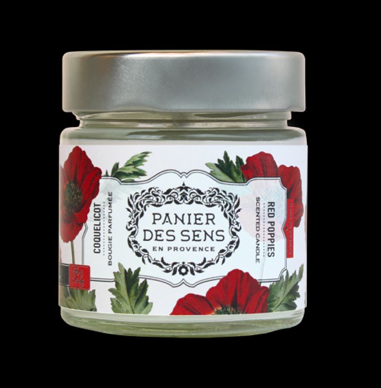 bougie parfumee coquelicot
