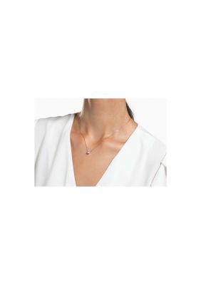 COLLIER ATTRACT, BLANC, MÉTAL DORÉ ROSE