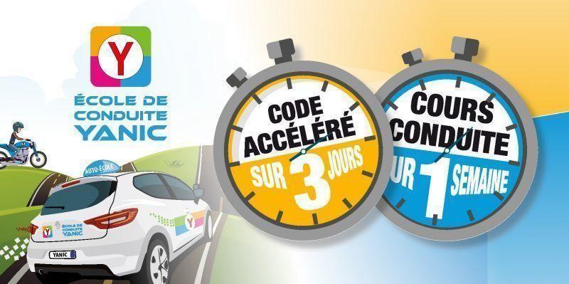 CODE ACCELERER ECOLE DE CONDUITE YANIC à Vienne