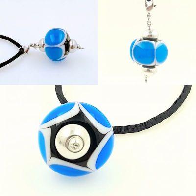 Perle en verre pendentif