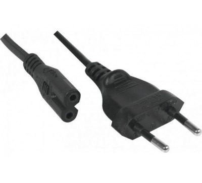 Cordon d'alimentation bipolaire pour PC portable noir - 1,8 m