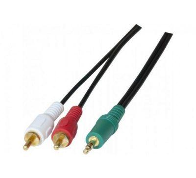 Cordon stéreo Jack 3.5 mm vers 2 x RCA PC99 - 5 m