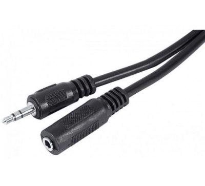 Rallonge stéréo Jack 3.5 mm noire - 3 m