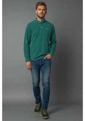 POLO UNI EN MAILLE PIQUÉE - TEINTURE PIGMENTAIRE