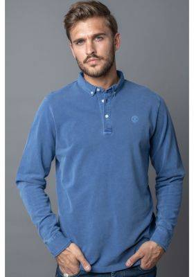 POLO UNI EN MAILLE PIQUÉE - TEINTURE PIGMENTAIRE