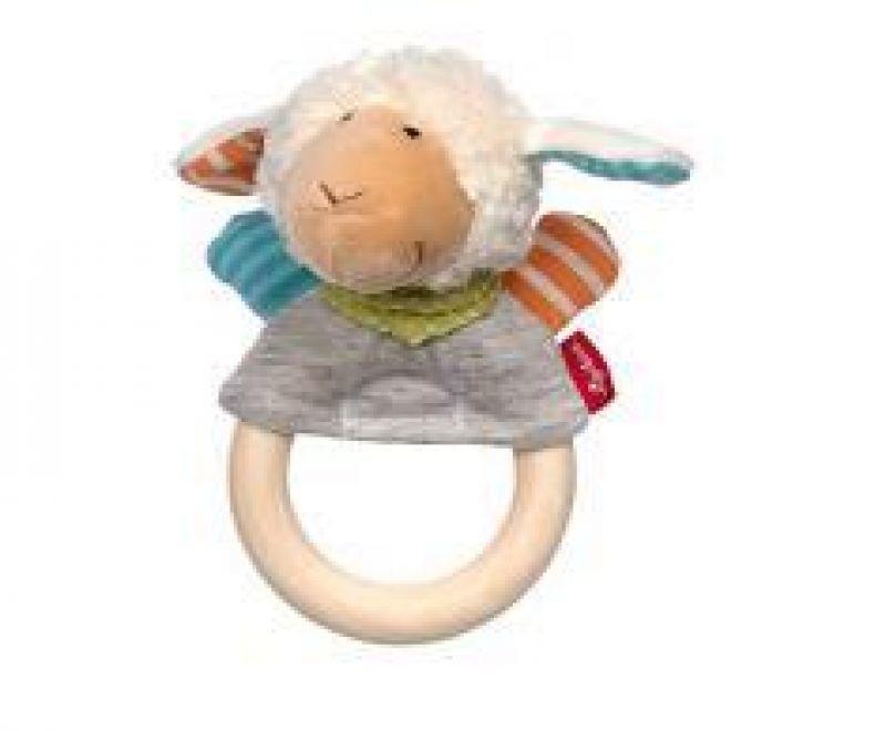 Doudou anneau à saisir hochet Mouton