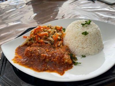 pavé de cabillaud à la sauce tomate