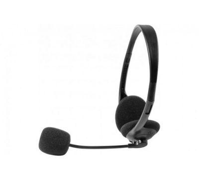 Casque-micro stéréo jack 3.5 mm noir