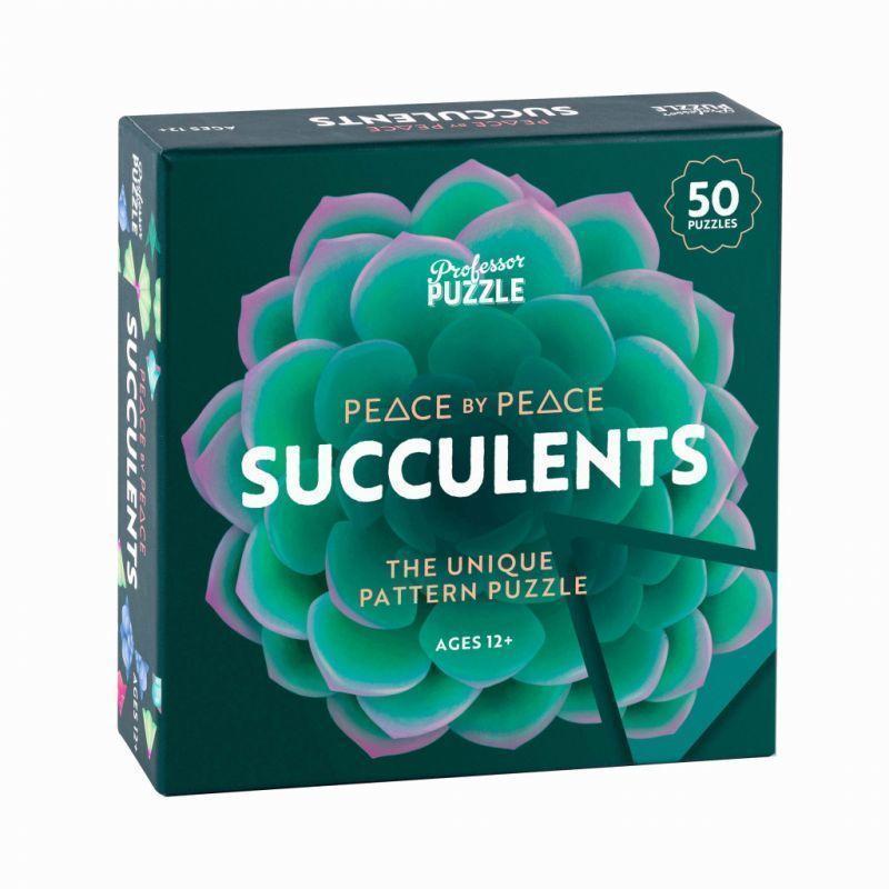 Succulents - Casse tête puzzle en bois