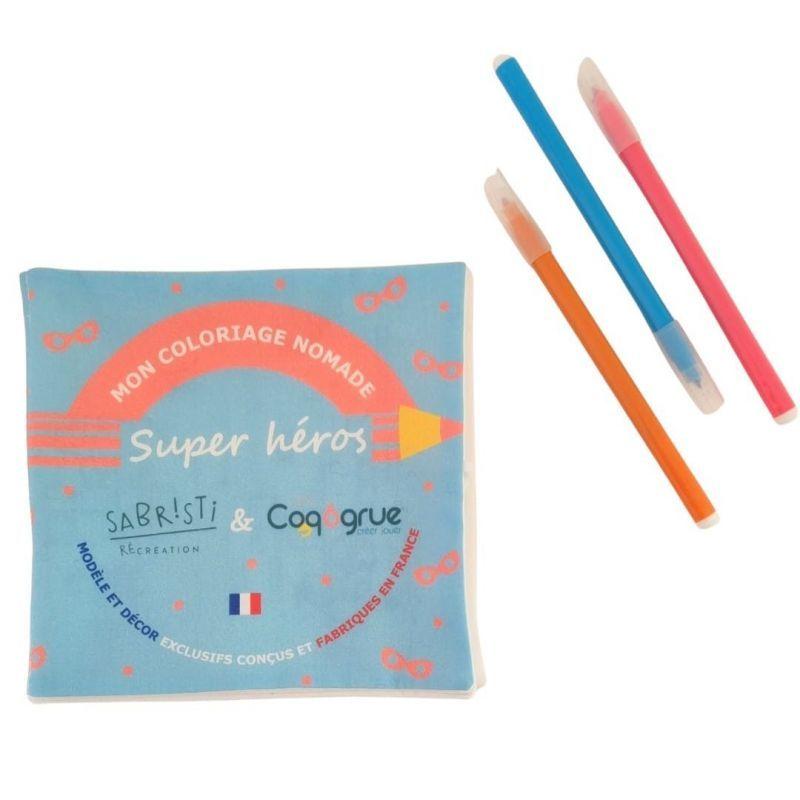 PROMOTION Coloriage nomade lavable Super Héros