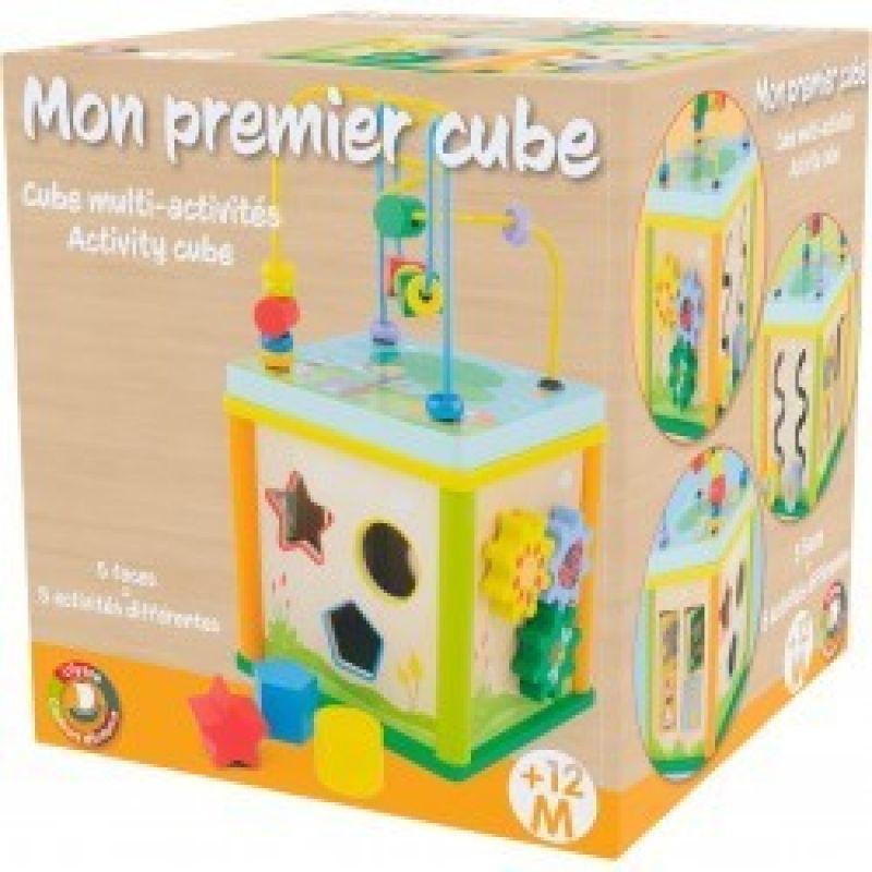 Cube multi-activités en bois