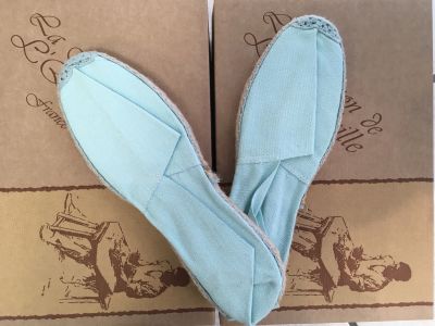 Espadrilles toile bleu ciel