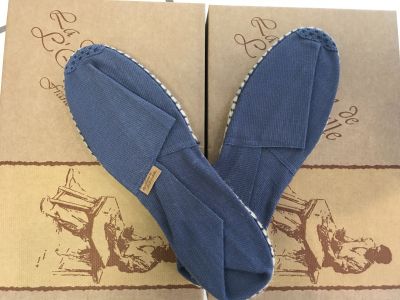 Espadrilles toile bleu
