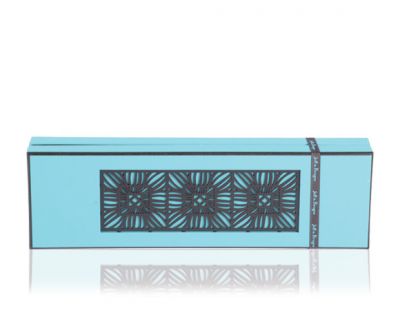 Boîte rectangle bleue