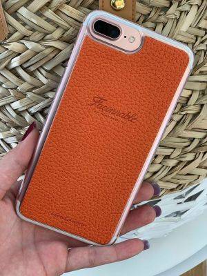 Coque rigide Façonnable orange collection French Riviera pour iPhone