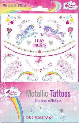 Tatouages métalliques Licorne