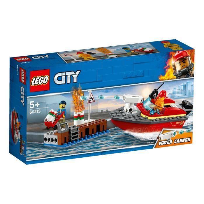 Bateau extinction du feu City Lego