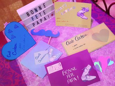 Carte Cadeau Personnalisée pour la FETE DES PAPAS